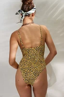 Billabong X It's Now Cool Leopard Print One-Piece Swimsuit