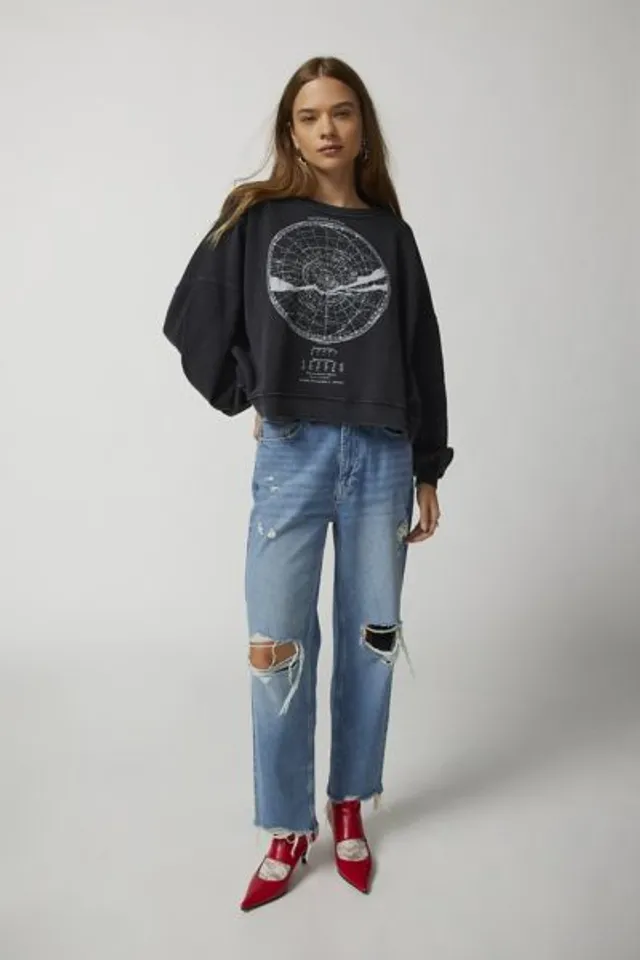 Urban Outfitters The Rolling Stones Slouchy Pullover Sweatshirt