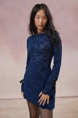 Kimchi Blue Frankie Lace Long Sleeve Mini Dress