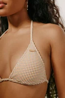Roxy Gingham Triangle Bikini Top