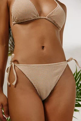Roxy Gingham Cheeky Bikini Bottom