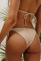 Roxy Gingham Cheeky Bikini Bottom