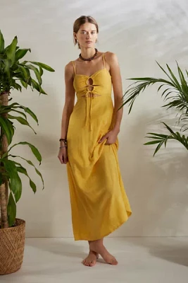 Billabong Lima Lace-Up Maxi Dress