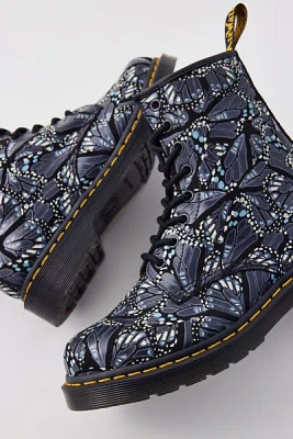 Dr. Martens 1460 Butterfly Print Suede Lace-Up Boot