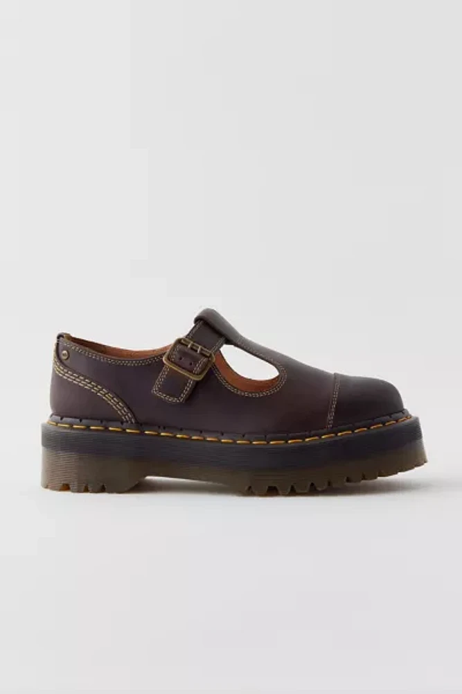 Dr. Martens Bethan Arc Crazy Horse Leather Platform Mary Jane Shoes