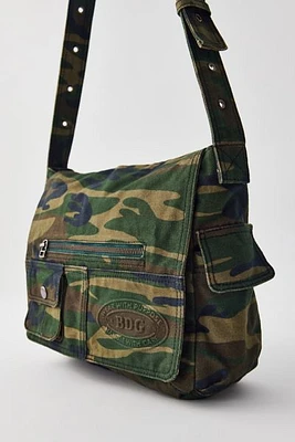 BDG Denim Crossbody Messenger Bag