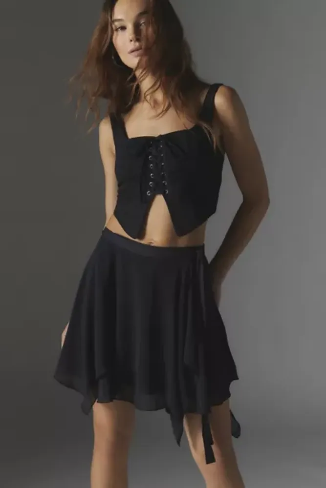 Chiffon Mini Skirt