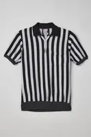 Vintage Striped Quarter Zip Ref Tee