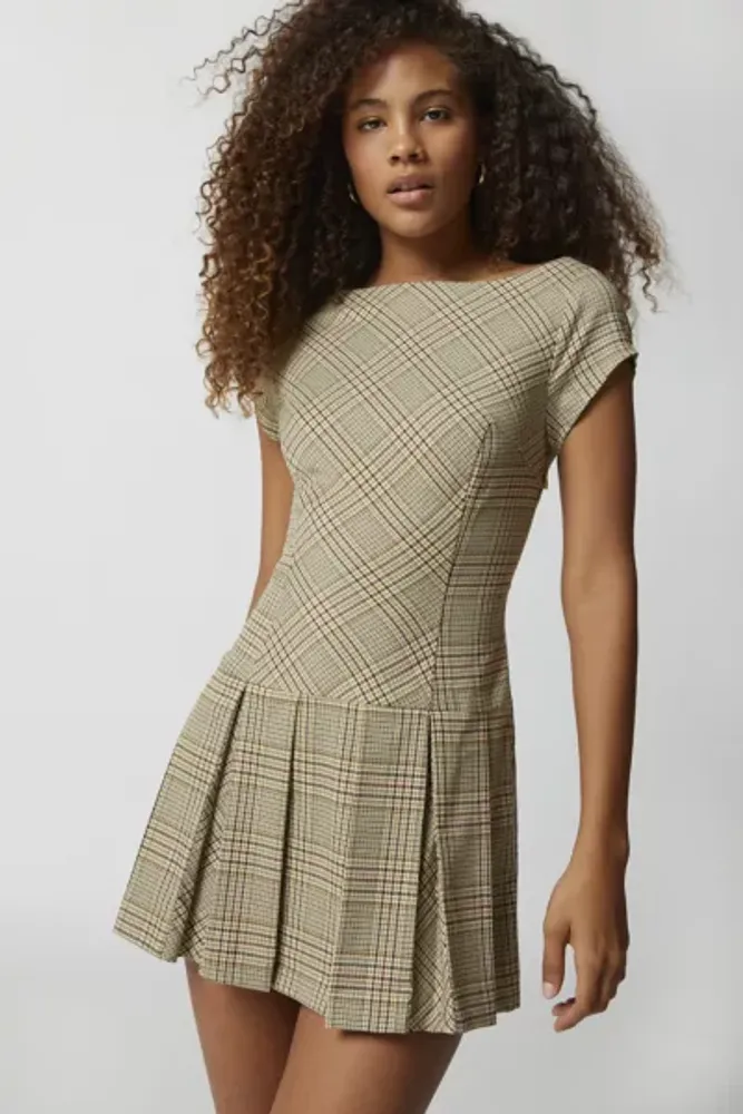 UO Bryan Tie-Back Mini Dress