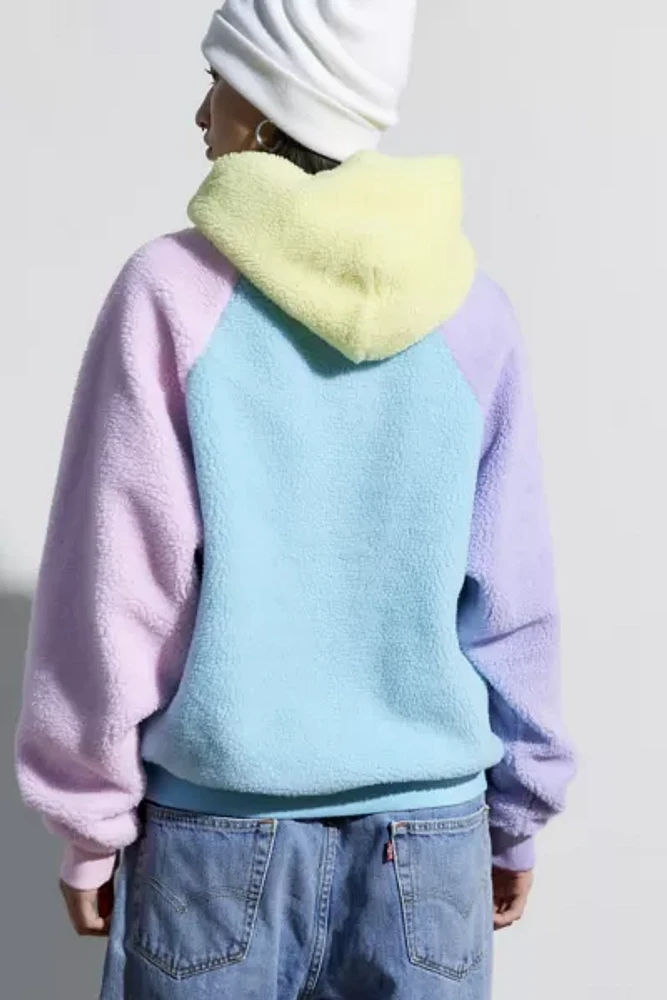 Teddy Fresh Colorblock Fleece Hoodie Sweatshirt