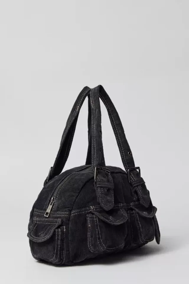 BDG Suede Pocket Tote Bag in Gray