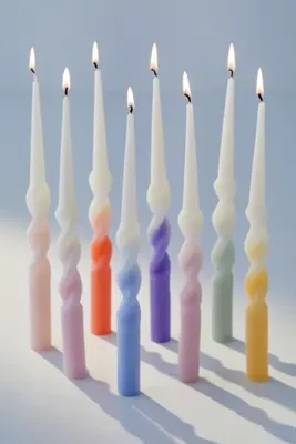 Meri Meri Rainbow Twisted Taper Candle