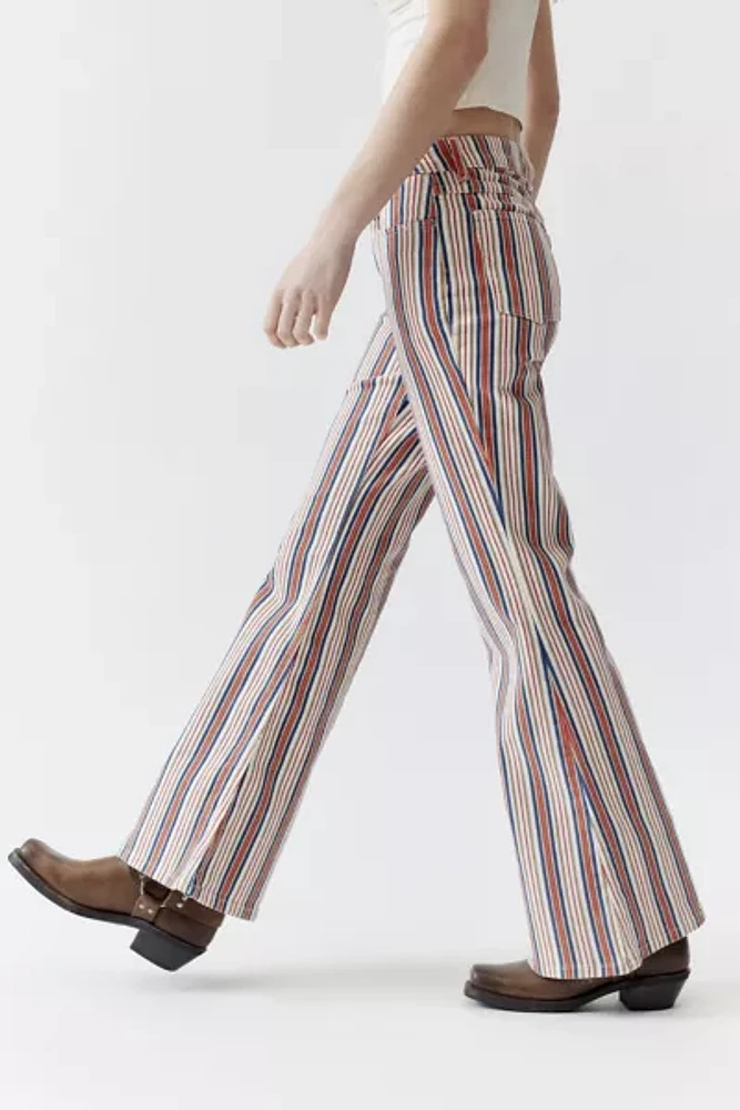 Wrangler Americana Striped High-Waisted Flare Jean