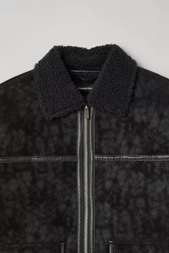 Standard Cloth Faux Shearling Zip Jacket