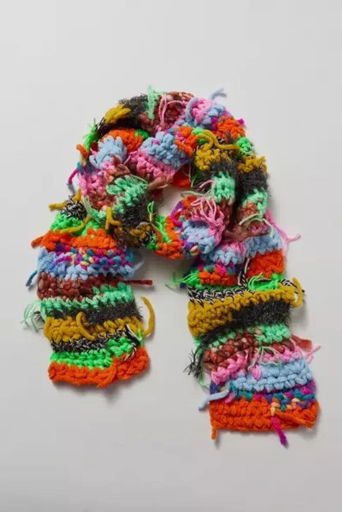 Mixed Knit Scarf