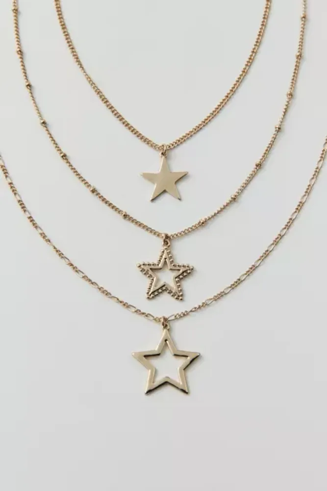 Delicate Star Layering Necklace Set