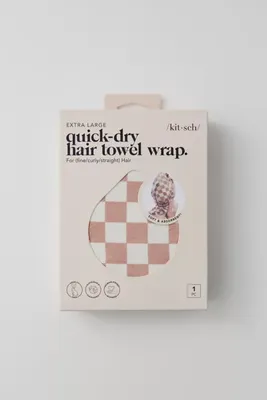 KITSCH Extra Large Quick-Dry Hair Towel Wrap