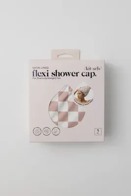 KITSCH Satin Lined Flexi Shower Cap