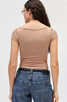 Silence + Noise Lara Cowl Neck Top