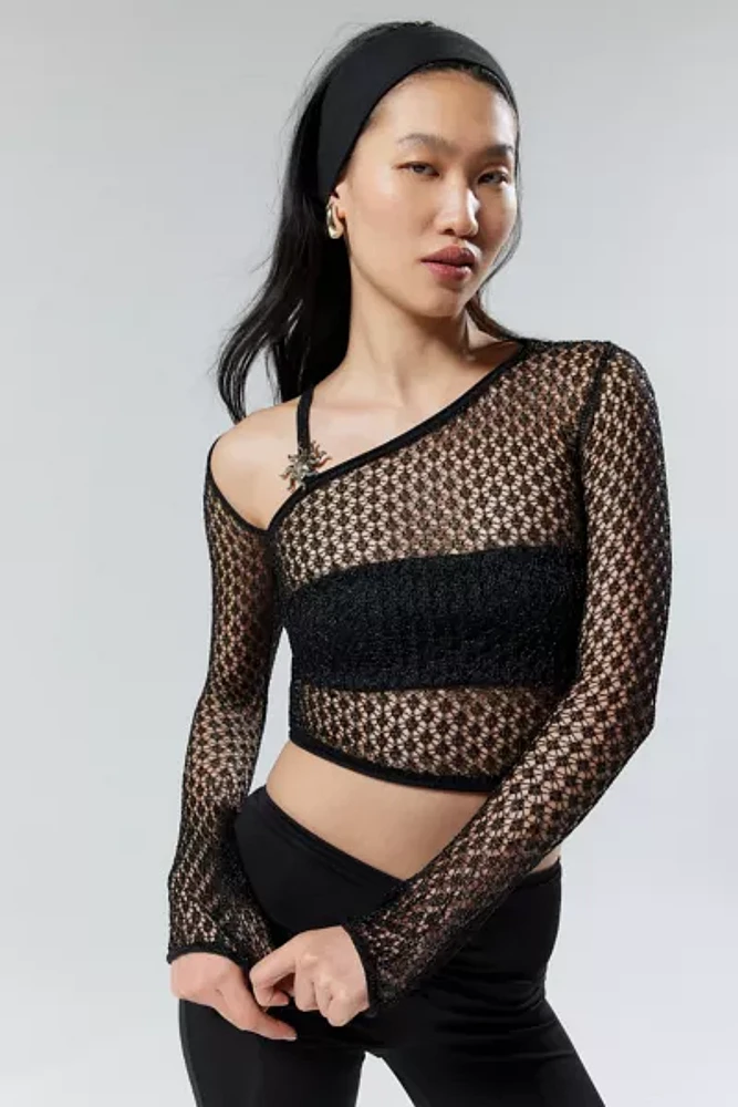 House Of Sunny Sundial Semi-Sheer Knit Top