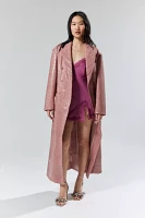 House Of Sunny The Floor Length ‘80s Faux Leather Coat