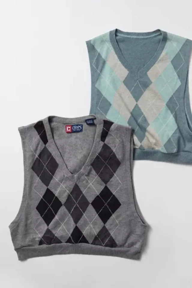 Urban Renewal Remade Spliced Argyle Sweater Vest