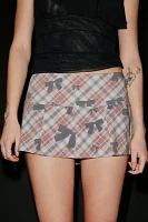 Zemeta Ribbon Wrap Up Micro Mini Skirt