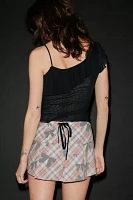 Zemeta Ribbon Wrap Up Micro Mini Skirt