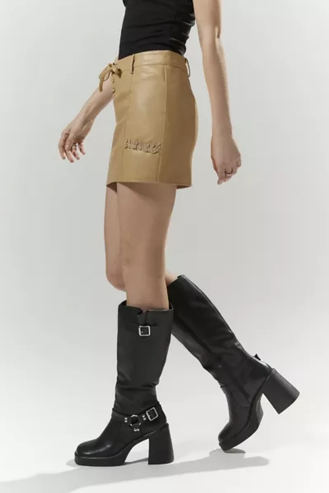 Zemeta Always Yours Faux Leather Mini Skirt