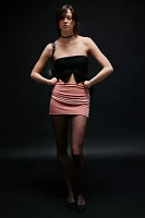 Zemeta Pick Up Velvet Mini Skirt