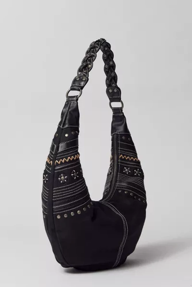 UO Sofia Studded Crescent Bag