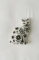 Cat Tufted Throw Pillow