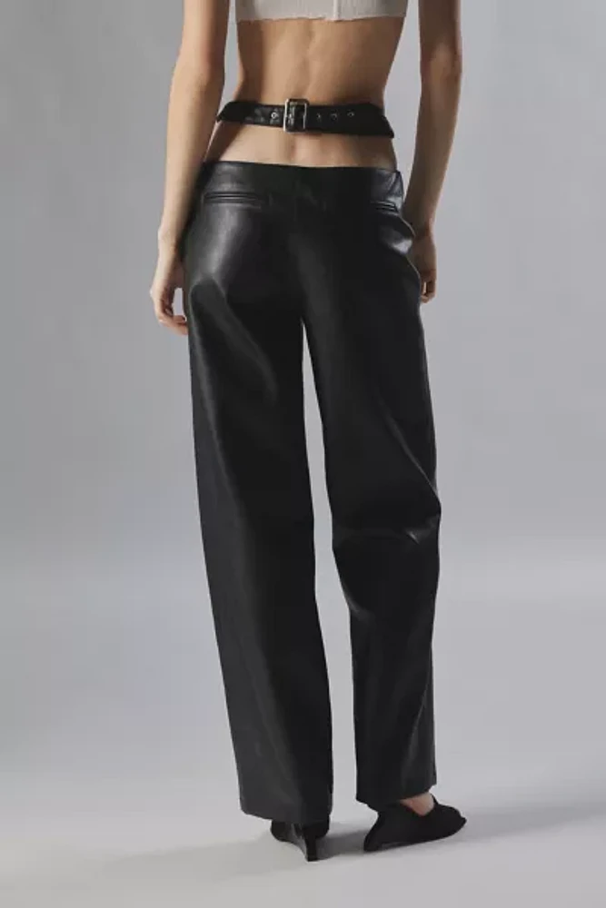 BY.DYLN Atlas Faux Leather Cutout Pant