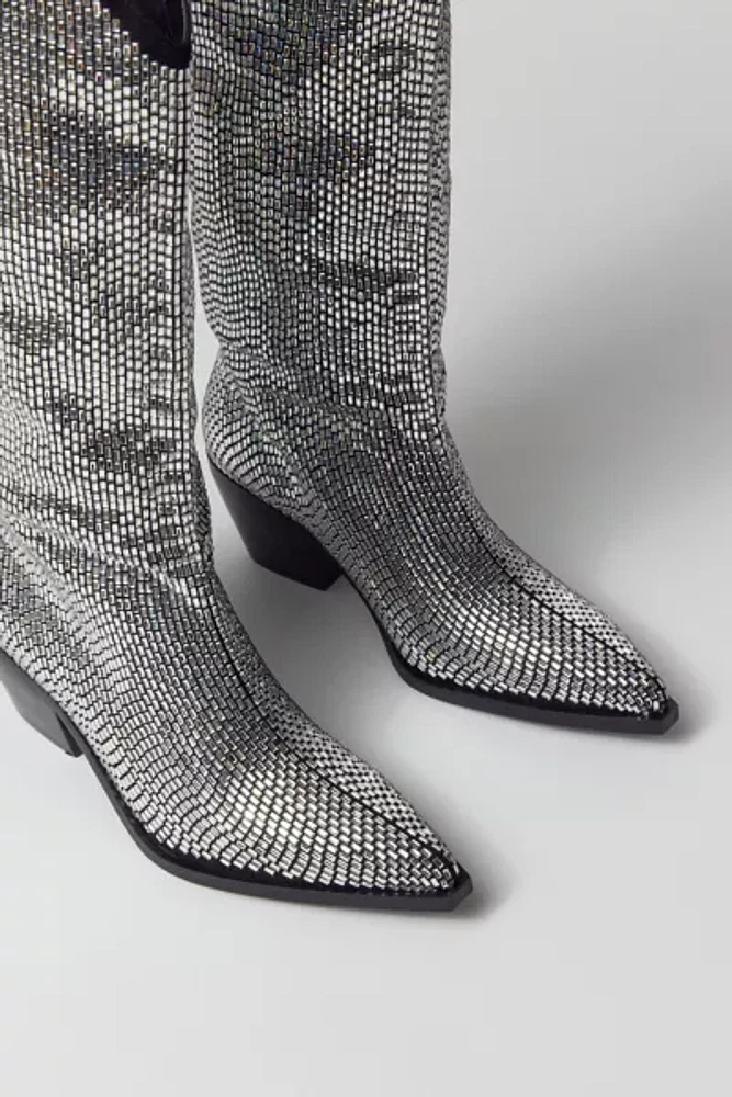 Azalea Wang Ingrid Crystal Cowboy Boot