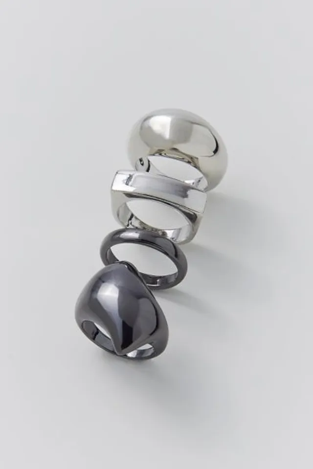 Spiral Statement Ring Set