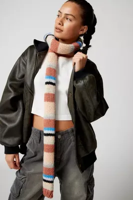 UO Jaxon Striped Skinny Scarf
