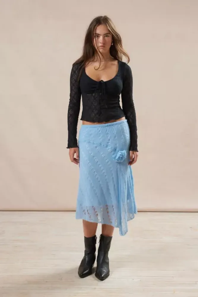 Kimchi Blue Quinn Lace Short Sleeve Top  Urban Outfitters Singapore -  Clothing, Music, Home & Accessories