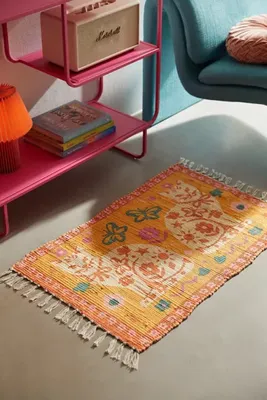 Twin Kitty Printed Rag Rug