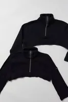Urban Renewal Remade Zip Front Turtleneck Sweatshirt