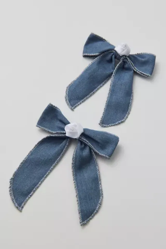 Ribbon Hair Bow Barrette Set  Urban Outfitters Mexico - Clothing, Music,  Home & Accessories
