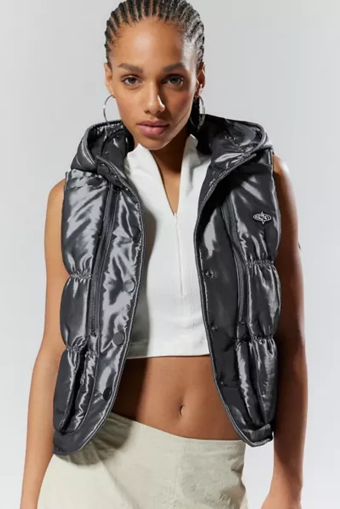 Basic Pleasure Mode Space Cowboy Metallic Puffer Vest