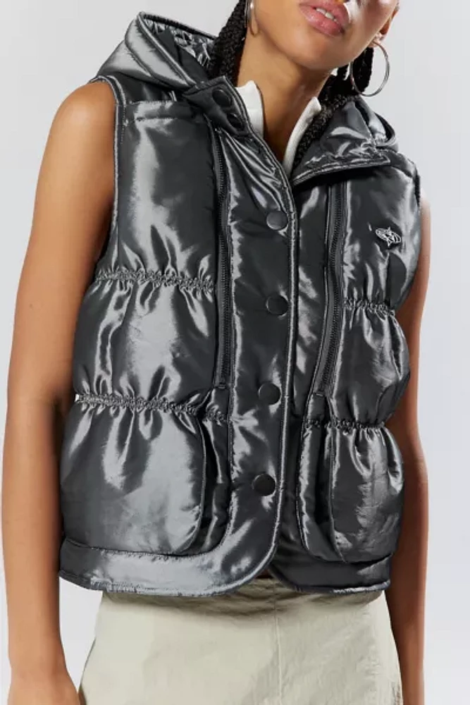 Basic Pleasure Mode Space Cowboy Metallic Puffer Vest