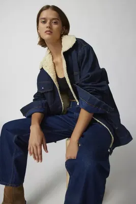 Urban Renewal Vintage Fleece Lined Denim Jacket