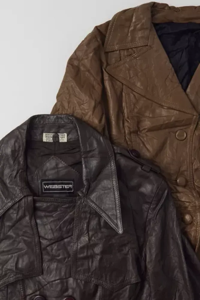 Urban Renewal Vintage Leather Trench Jacket