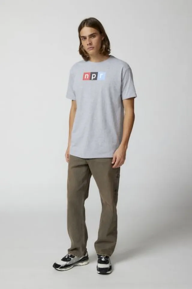 Pro Standard New York Yankees MLB Essential Logo Tee in Ivory, Men's at Urban Outfitters