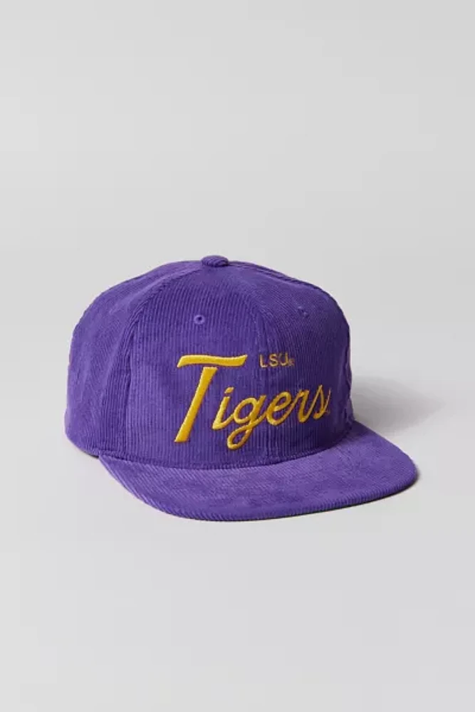 Mitchell & Ness LSU Tigers Cord Snapback Hat