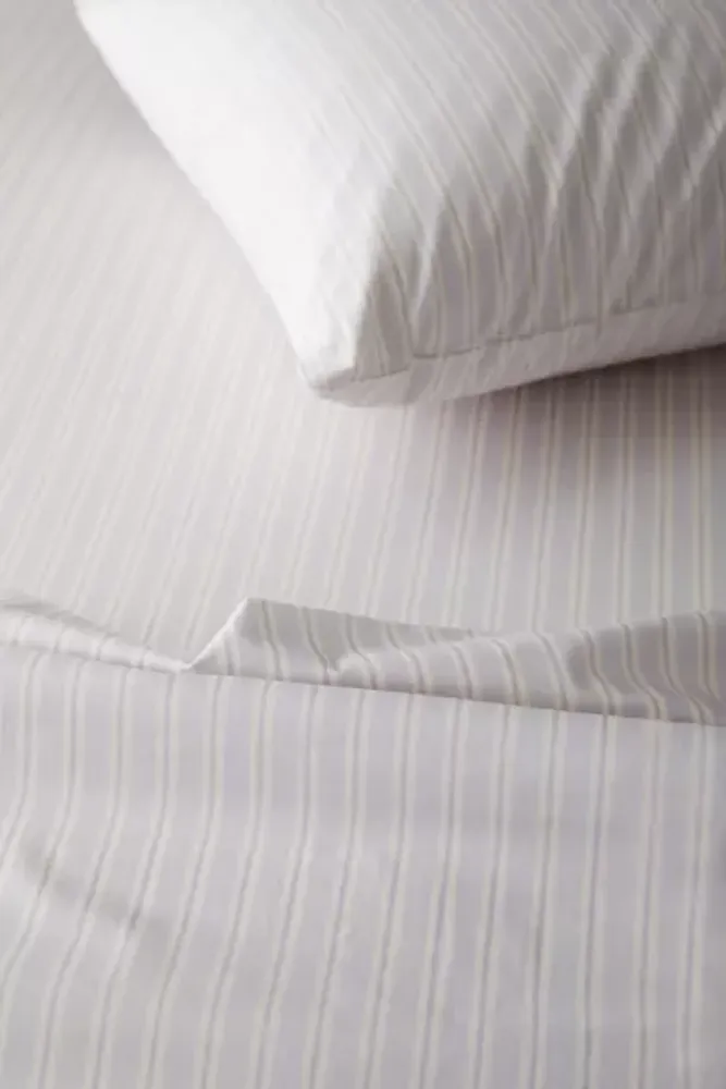 Breezy Cotton Percale Tina Striped Sheet Set