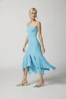 UO Tonya Diamante Strapless Midi Dress