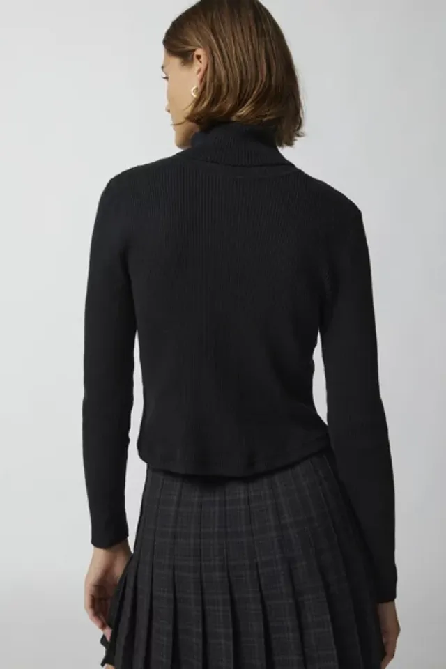 Urban Renewal Remade Diagonal Zip Turtleneck Top