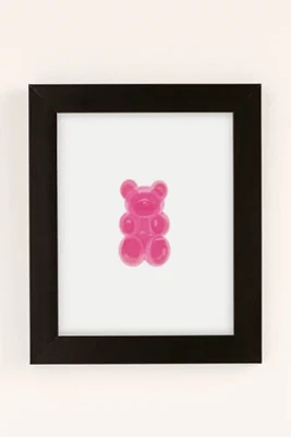 NataliaDesignsbyNK Hot Pink Gummy Bear Art Print
